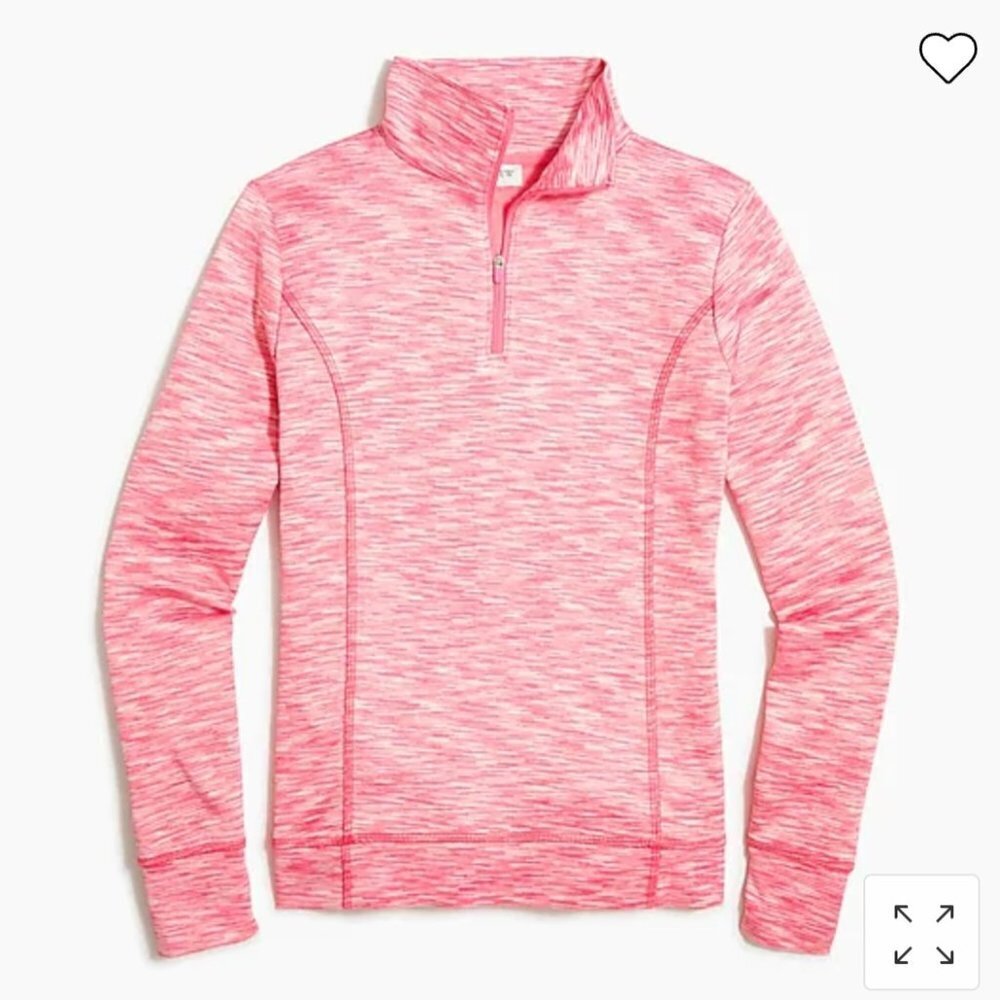 J. Crew Women's Space-dyed half-zip pullover
